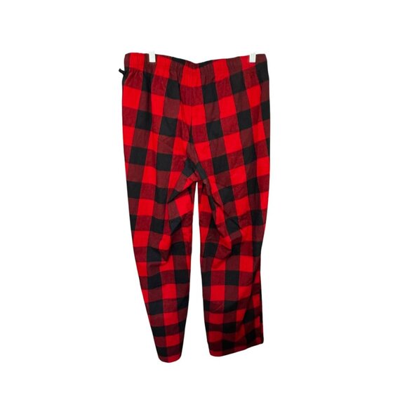 Sonoma Red & Black Plaid Cotton Pajama Pants With Drawstring For Men - Picture 5 of 8
